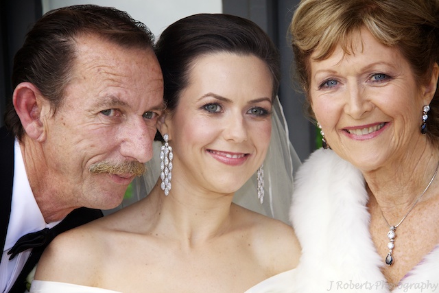 Bride with Parents - Wedding Photography